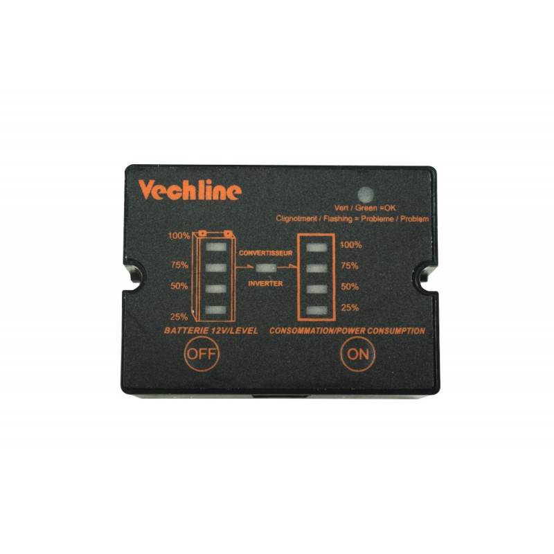 VECHLINE Convertisseur 12/230V, 1000W pur sinus, électricité en  camping-car & bateau